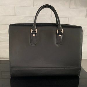 Korchmar Woman's Black Leather Briefcase - New without tags